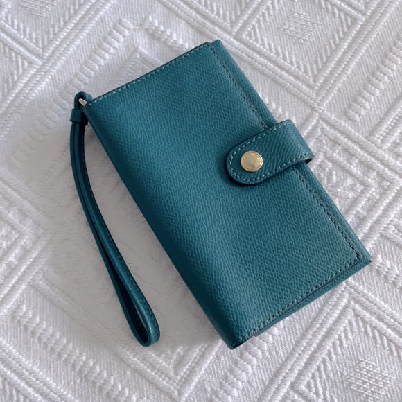 Coach Handbags - NEW Coach Teal Wristlet Wallet